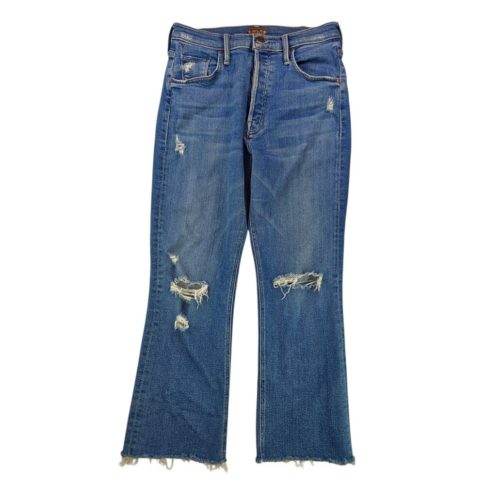 MOTHER | The Tripper Ankle Fray Distressed Jeans | Size 28